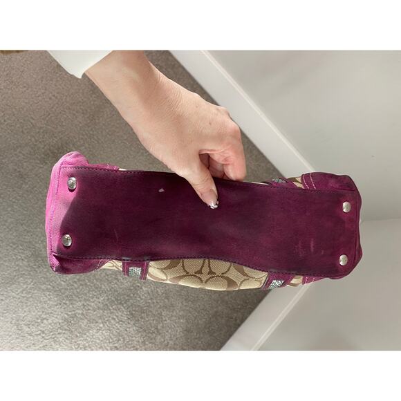 Coach Vintage Signature C Beaded Tote Bag, Early 90's Y2K - Picture 7 of 7